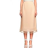 Clastere Half Slip for Under Dress - Long Underskirt with Unique Tassel Soft Pleating Slips for Women Under Dresses