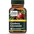 Gaia Herbs Cranberry Concentrate - Helps Maintain Urinary Tract Health - Made with Organic Cranberry Fruit Juice Extract in Convenient Capsules - 60 Vegan Liquid Phyto-Capsules (30-Day Supply)