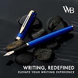 Wordsworth & Black Imperial Blue Fountain Pen Set with 24 Cartridges view 2