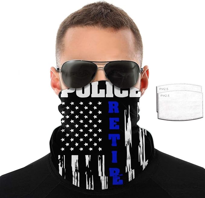 Ramwans Retired Police Officer American Flag Mission Cooling Neck