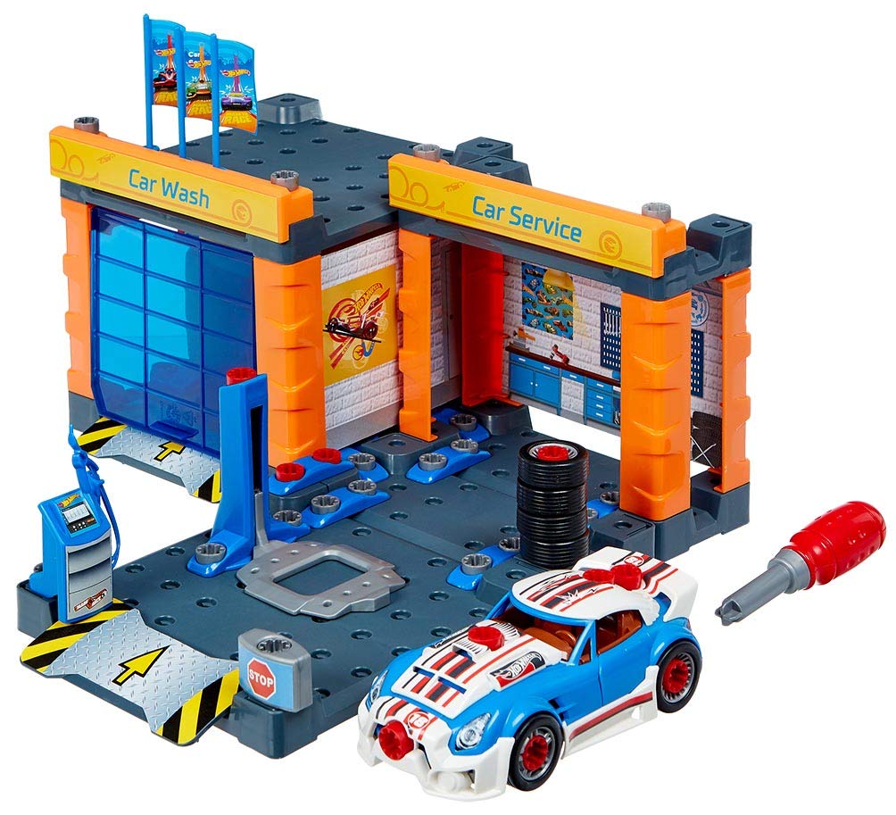 theo klein bosch car repair with car wash playset