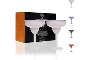 Stainless Steel Insulated Margarita Glasses with Lid, Break-Resistant Vacuum Sealed Margarita Tumbler for Mother's Day Giftin