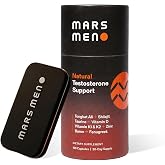 MARS MEN Testosterone Booster for Men - Natural Supplement Premium Tongkat Ali, Fenugreek, Shilajit &amp; Boron - Male Support - Libido, Energy &amp; Muscle Growth Support - 30 Servings + Travel Tin