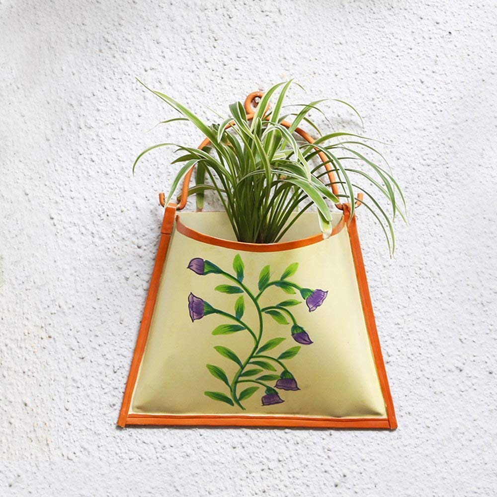 Metal Hanging Flower Plant Pots with Drainage Hole Balcony Planter Windowsill Planter Box Garden