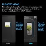 AC Infinity CloudLab 642 Grow Tent 4x2 120x60x180cm 2000D Canvas 4 inlets view 4