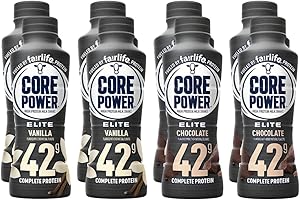 GENERIC Fairlife Core Power Elite 42g High Protein Milk Shakes Variety Pack - Ready to Drink for Workout Recovery, 14 Fl Oz (8 - Pack) (Chocolate/Vanilla - 8 Pack)