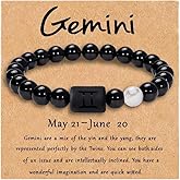72ore Zodiac Bracelets for Women Zodiac Gifts Natural Stone Beaded Bracelet Trendy Jewelry Gifts
