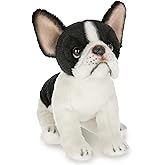 Bearington Collection Lil' Oliver The French Bulldog Stuffed Animal, 6 Inch Boston Terrier Dog Stuffed Animal