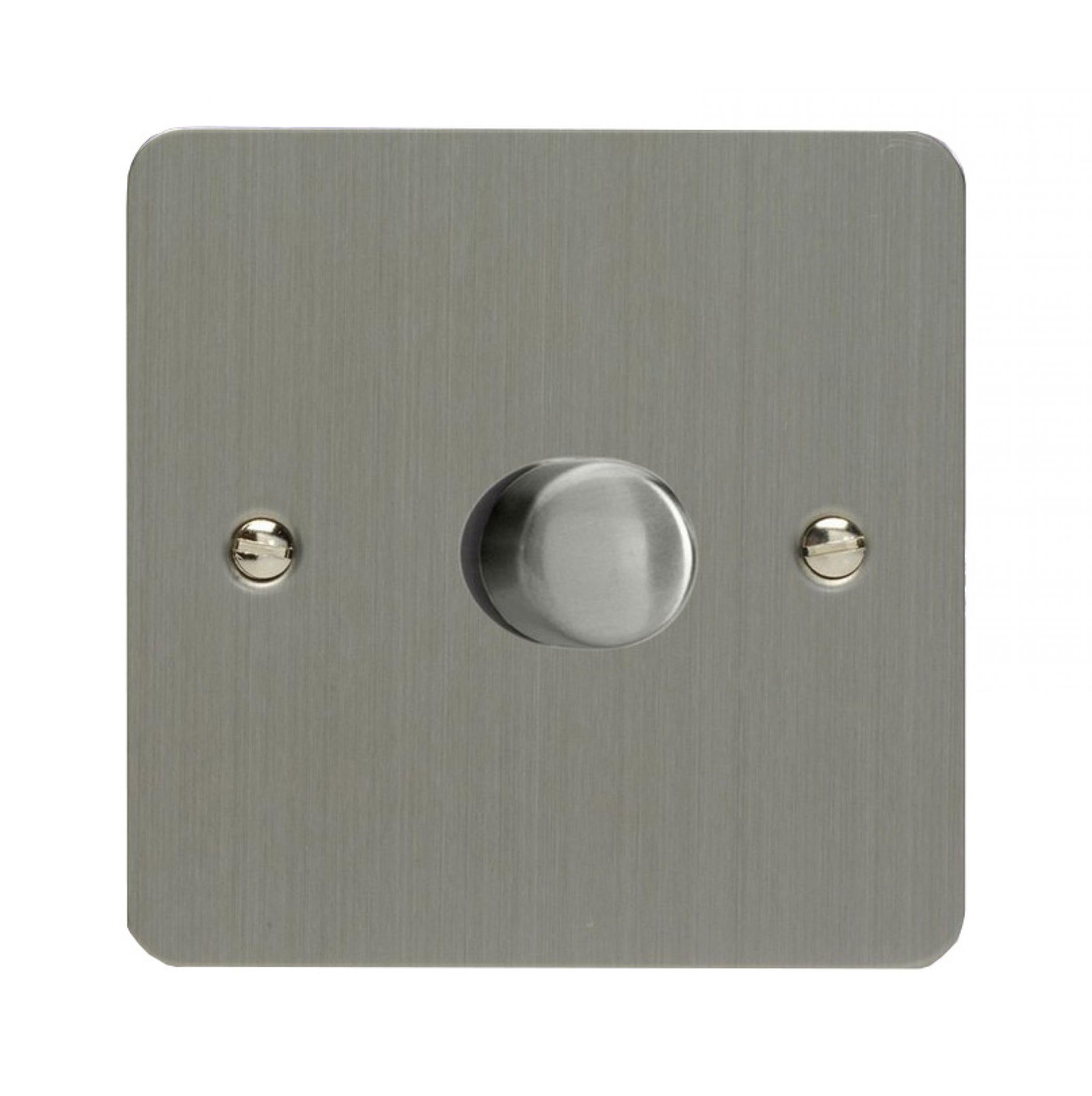 Varilight Switch, Brushed Steel, 89x89x47mm