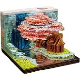 3D Memo Pad Time Piece Calendar 2026 3D Weekly Calendar Notepad | 3D tear away calendar DIY Paper Carving Art Desktop Decorat