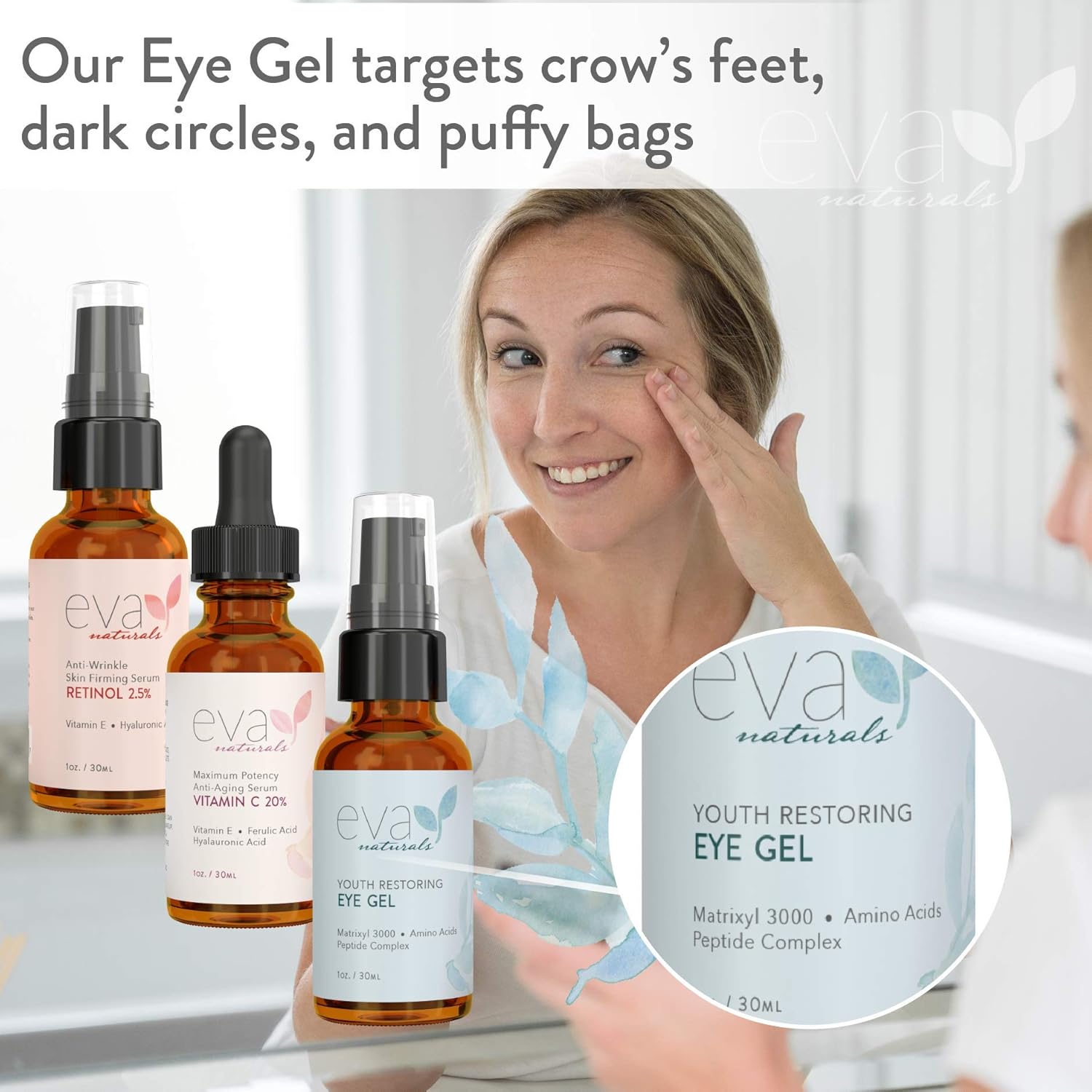 eva naturals youth restoring eye gel