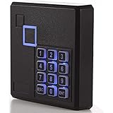 UHPPOTE Proximity RFID ID Card Door Access Control Keypad Reader 125KHz Wiegand 26 Bit Color Black