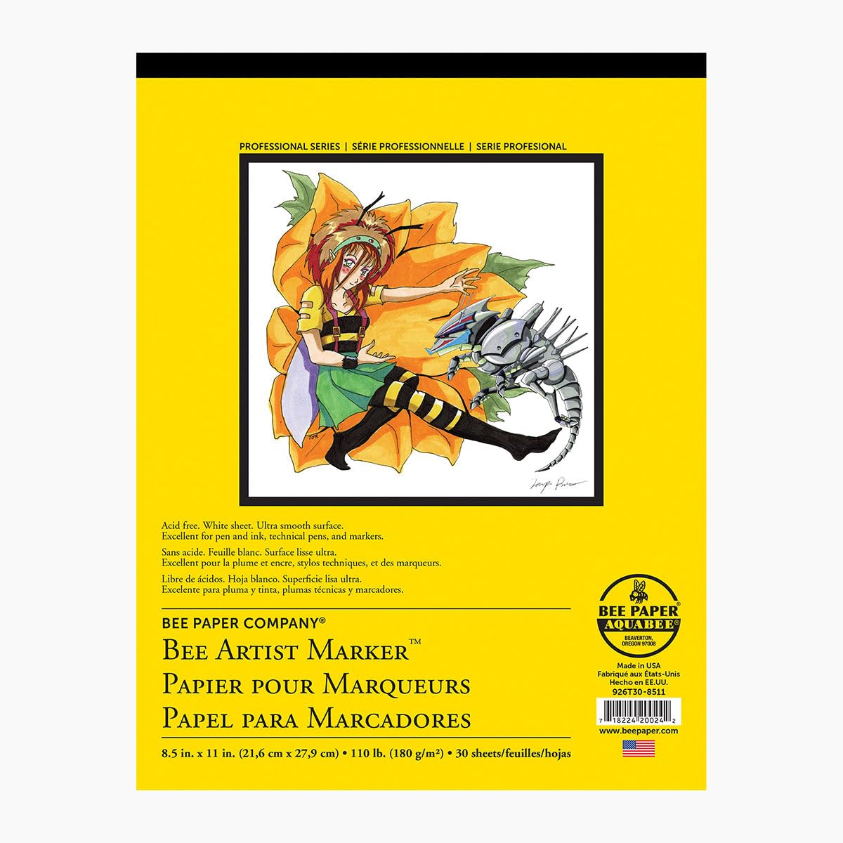Photo 1 of Bee Paper 8.5" x 11" Bee Artist Marker Paper Pack, 50 Sheets