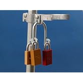 Gate Keeper GM P4004 Multi User Shared Access Locking System | 2 or 3 Padlock Capacity Hasp for Gates and Doors, Weather Resistant Zinc Plated Carbon Steel, Industrial Grade Security