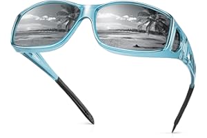 URUMQI Polarized Sunglasses Fit Over Glasses for Men Women, Wrap-around Driving Sunglasses 100% UV Protection