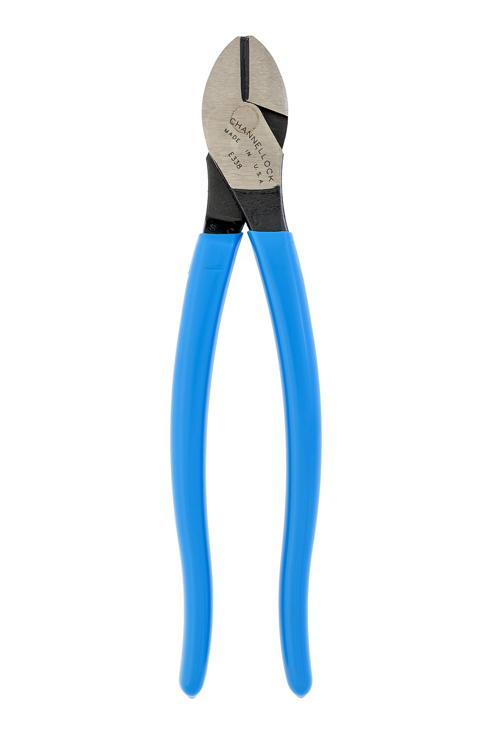 Channellock E338 8-Inch Diagonal Cutting Pliers with Xtreme Leverage Technology (XLT) Requires Less Force to Cut than Other High-Leverage Models | Laser Heat-Treated Cutting Edge for Extended Life | Forged from High Carbon Steel | Made in USA