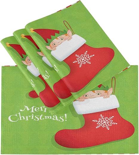 Download Christmas Printable Christmas Place Setting Christmas Placemat Christmas Eve Box Xmas Christmas Place Cards Christmas Stocking Place Cards Invitations Announcements