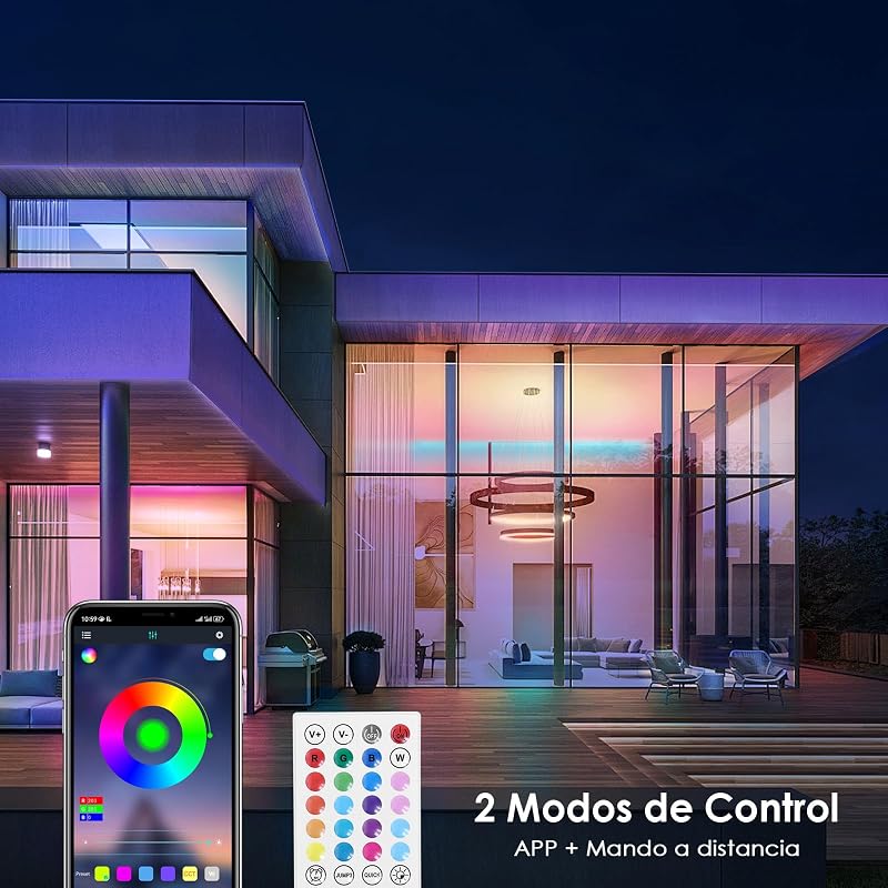 Tira LED 5m, RGB Luces LED 5m, 150 LED, LED 5m, 30 LED/Metro