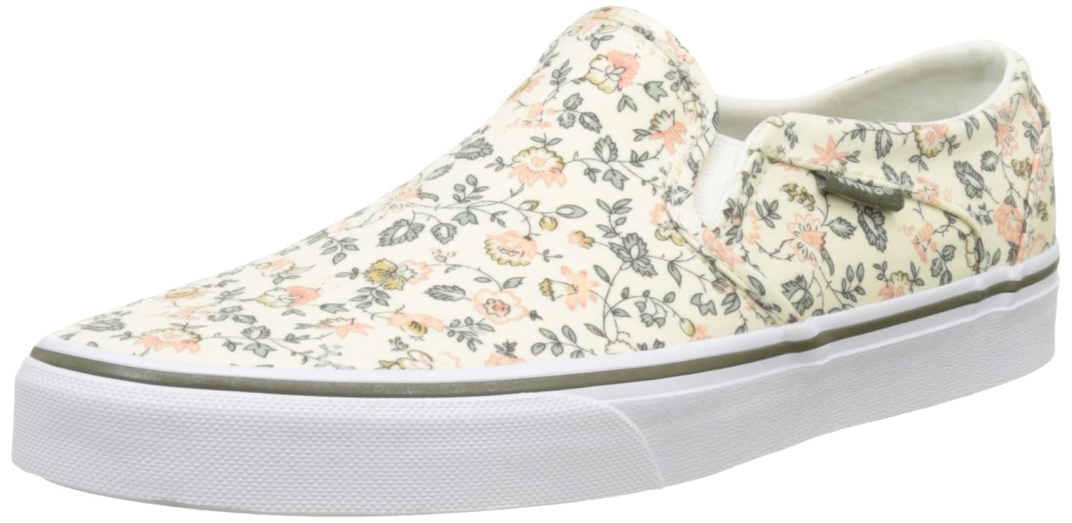 vans vintage floral slip on
