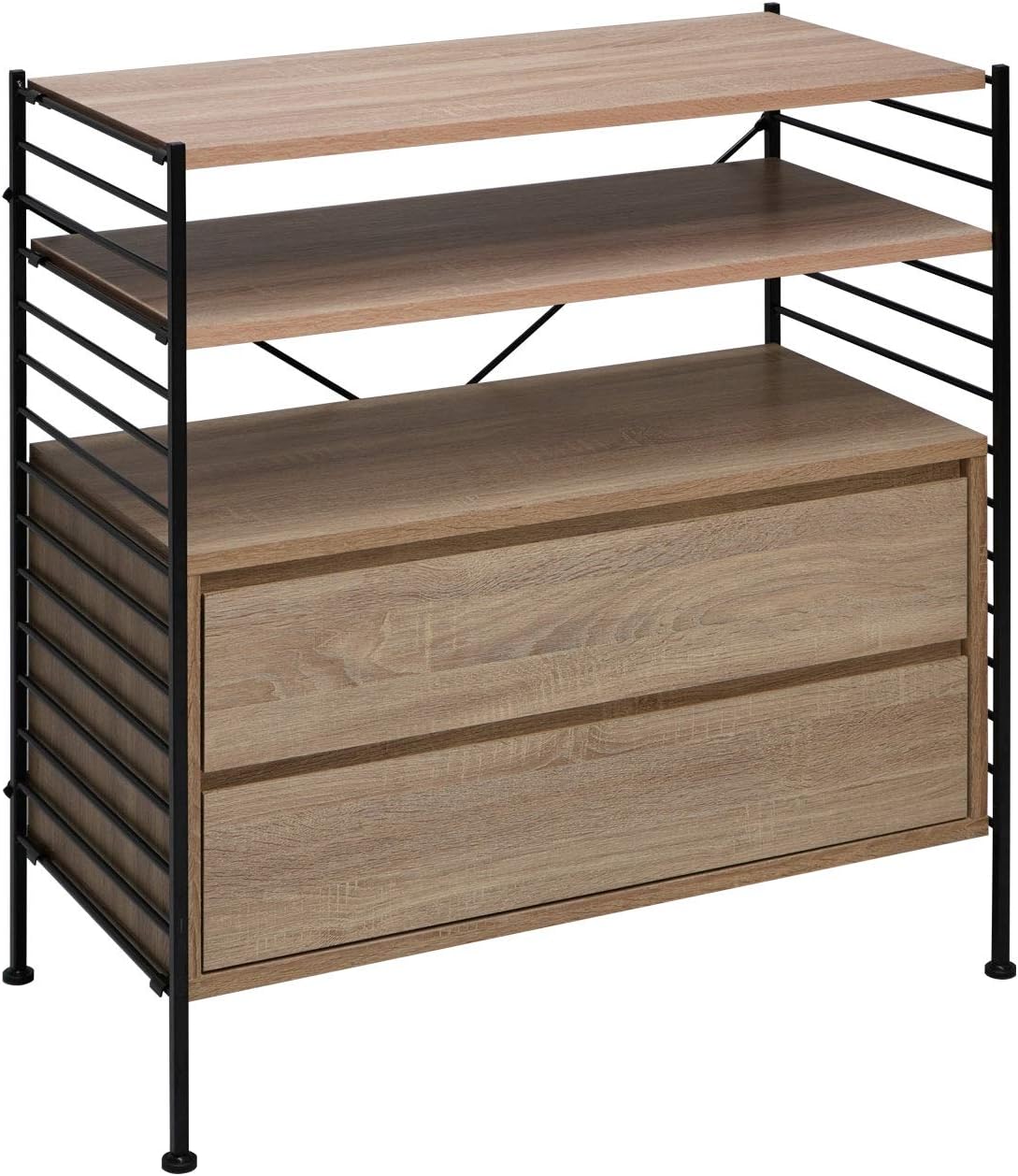 Amazon Co Jp ワイエムワールド ユニットシェルフ Will キャビネット 棚板2枚 オーク 00 300 Home Kitchen