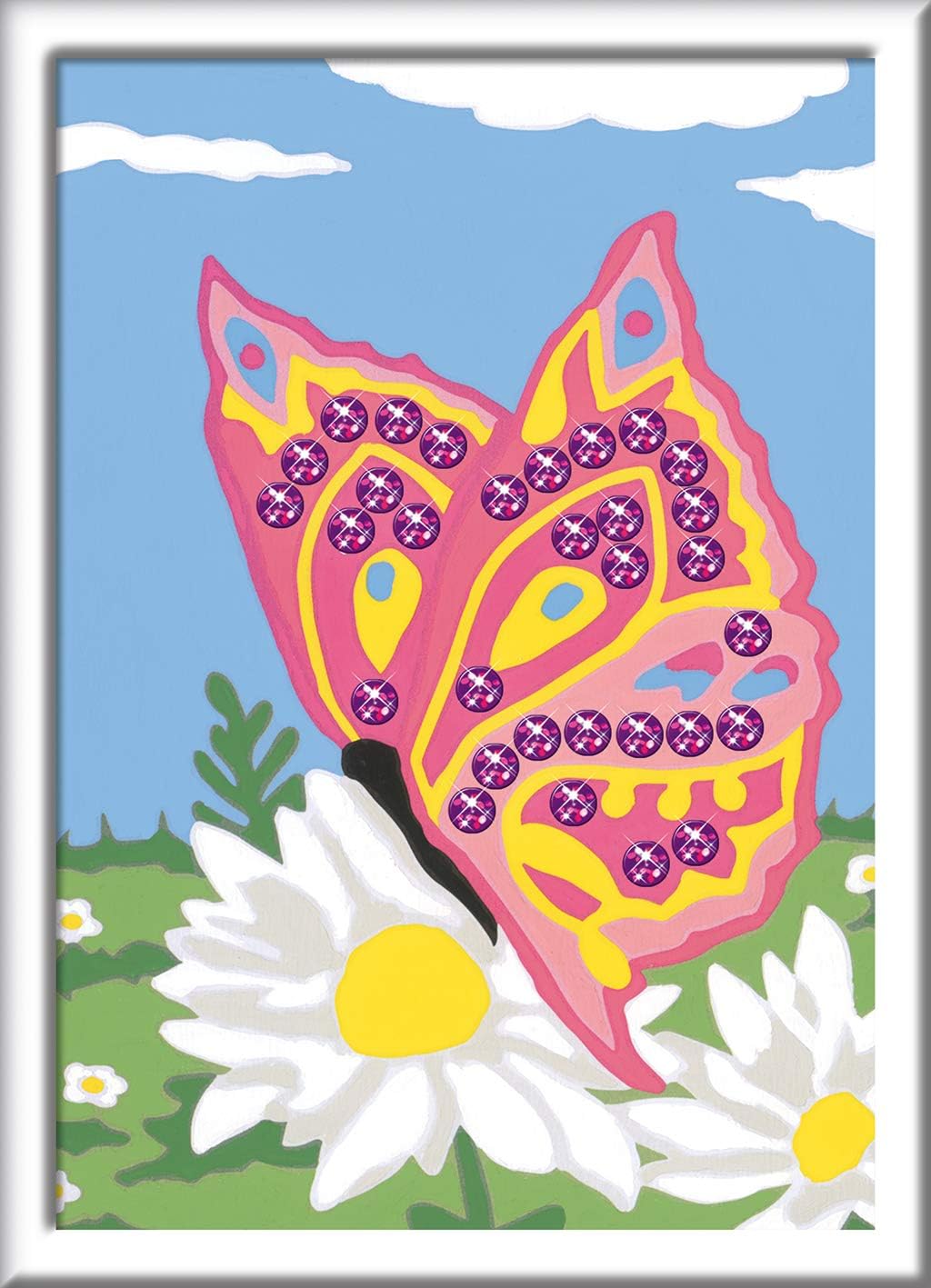 Ravensburger CreArt 28474 Butterfly Painting by Numbers for Children from 7 Years, Painting Set including Frame - Image 4