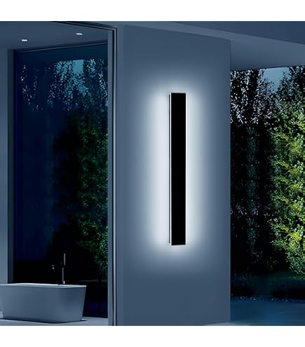 Amazon.com: Daoseolo 39inch Modern Outdoor Wall Light, Dimmable