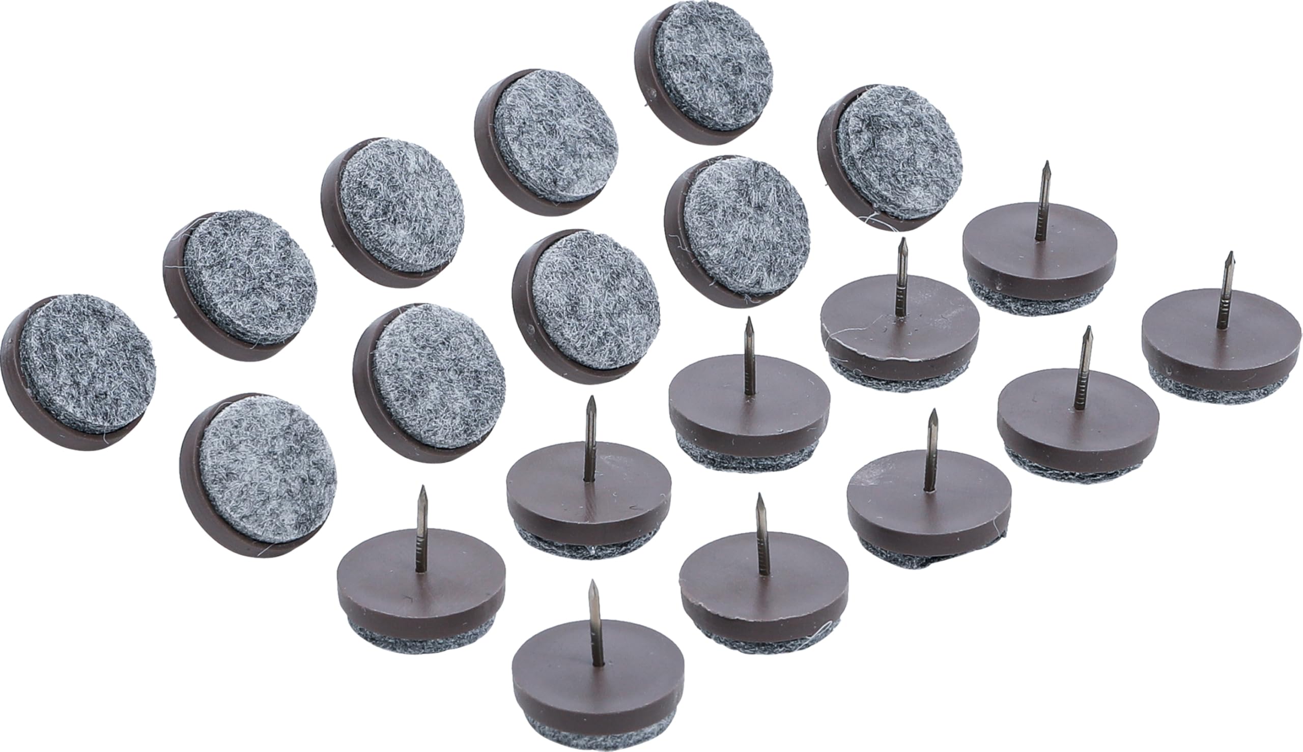 BGS Diy 80868 | Felt Pads Set | with Pin | Ø 24 mm | 20 pcs.
