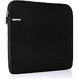 Amazon Basics 15.6-Inch Laptop Sleeve, Protective Case with Zipper - Black