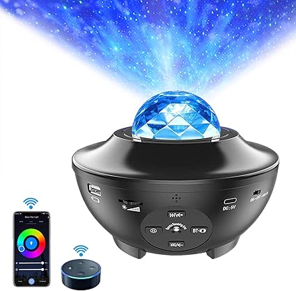 Smart Star Projector Night Light, ALED LIGHT Ocean Wave LED Starry