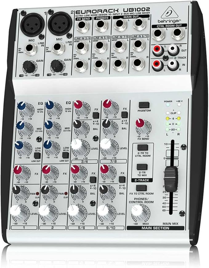 Behringer UB1002 10Channel Mixer Musical Instruments