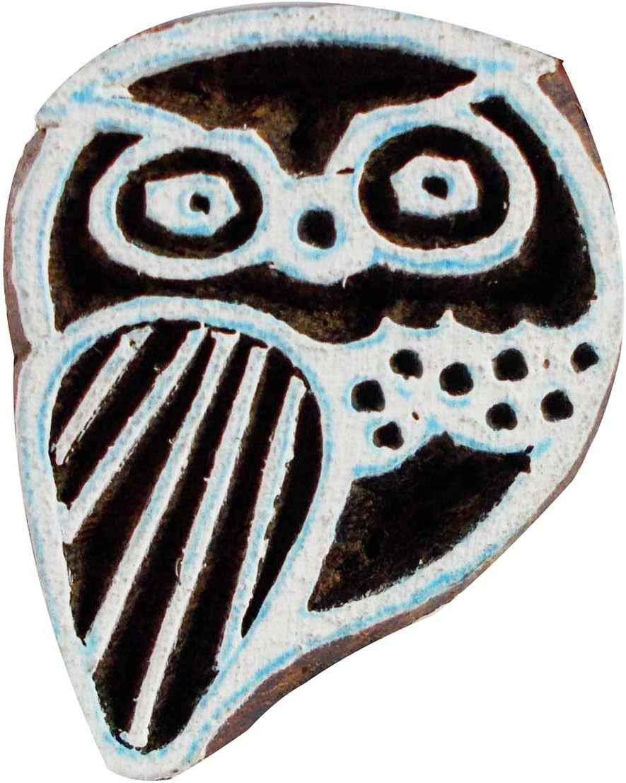 Owl Printing Clay Craft Art Wooden Block Scrapbook Henna Tattoo Fabric Stamp