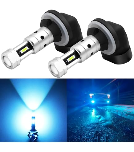 2-Pack 880 LED Fog Light Bulbs – 8000K Ice Blue – Fits Cadillac Escalade EXT 2002-2006 – IRONWALLS