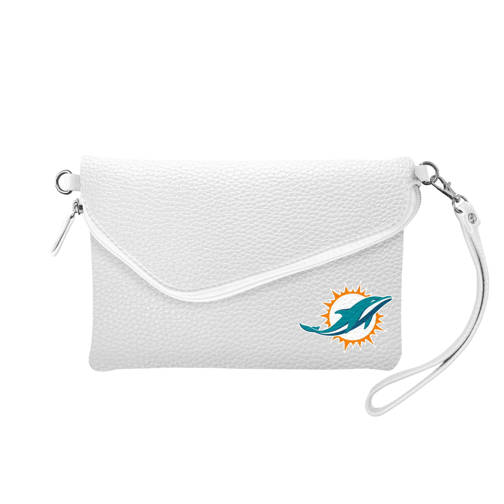 Little Earth NFL Fold Over Crossbody Pebble Purse, 9" x 6" x 1", and Teams
