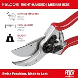 FELCO FEL6 Model 6 Compact Secateurs Red Lightweight Aluminum Handles view 6