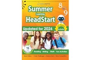 Lumos Summer Learning HeadStart, Grade 8 to 9: Includes Engaging Activities, Math, Reading, Vocabulary, Writing and Language 