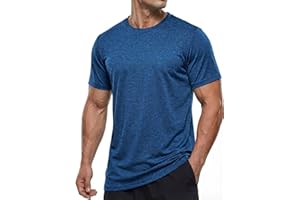 TACVASEN Men's Athletic T-Shirts Short Sleeve Quick Dry Lightweight Breathable Crew Neck Running Workout Gym Tops