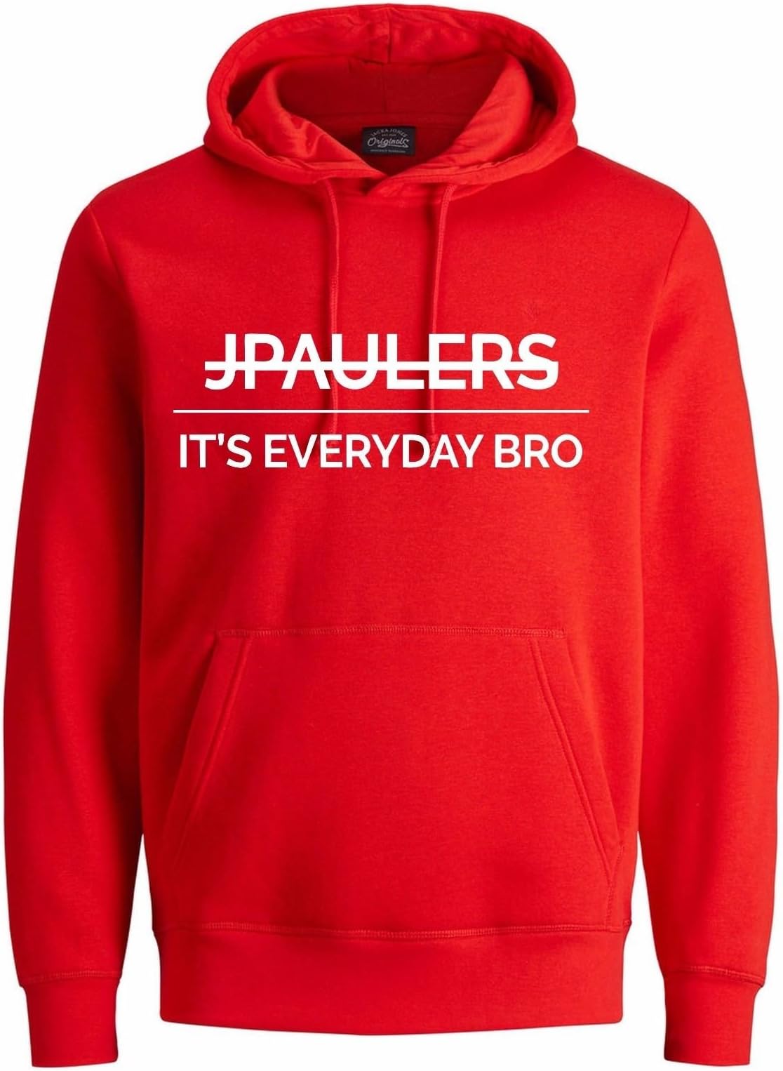 JPAULERS It's Everyday Bro Hoodie Hood Youtuber Jake Paul Kids Teen Age (Kids 9-12 yrs, Red)