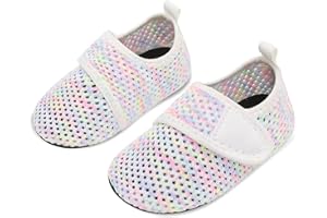 JIASUQI Baby Boys and Girls Barefoot Swim Water Skin Shoes Aqua Socks for Beach Swim Pool