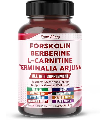 Amazon.com: Organic Cadane Forskolin Supplement Capsules - 5in1  Concentrated with Turmeric Curcumin, Arjuna, Garcinia Cambogia, and Green  Tea