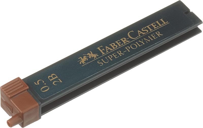 Faber-Castell 721409 0.5 mm 2B Mechanical Pencil Lead Pack of 12