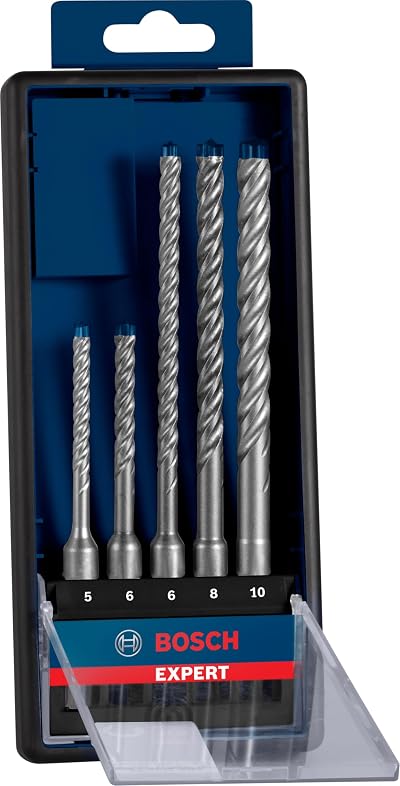 Bosch EXPERT SDS plus-7X Hammer Drill Bit Set 5/6/6/8/10 mm 5-pc