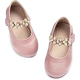 Otter MOMO Toddler/Little Girls Mary Jane Ballerina Flats Shoes Slip-on School Party Dress Shoes