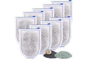 XBBWMRS 9 Pack Carbon Filter Large Compatible with Tetra Whisper EX30/EX45/EX70 Filters, Replacement Filter Cartridges Compatible with Whisper EX30/EX45/EX70 Filters