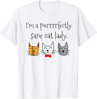 cat lady tee shirts
