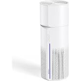 Afloia Air Purifier and Humidifier Combo, Evaporative Humidifier,1,076 ft&sup2; | Purify and mist-free humidify large rooms with a washable humidifier filter, 7-color light, and space-saving design.