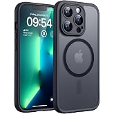 TOCOL Funda para iPhone 13 Pro Case, Protección Cámara, Negro | Compatible con Magsafe, Protección contra Caídas, Anti-huella