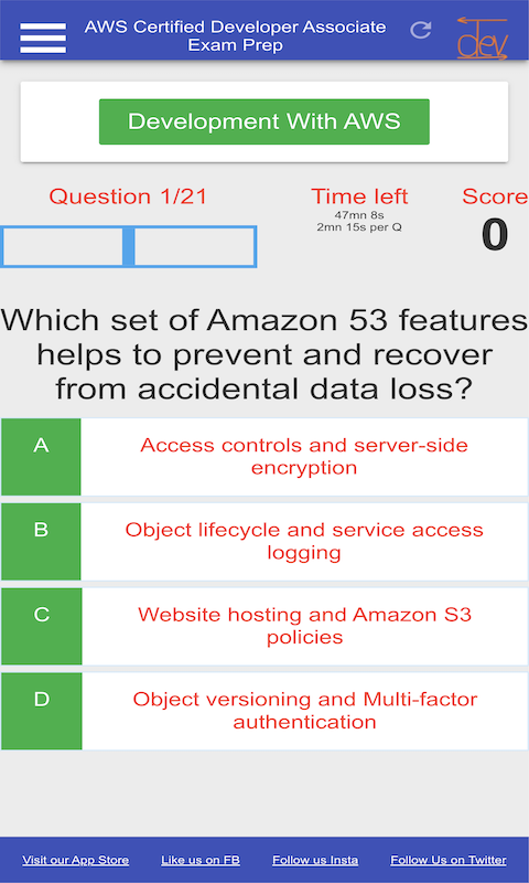 AWS-Developer復習時間