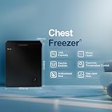 Fridgemaster MCF142EB 142L Freezer Black 4 Star Winter Guard LED view 3