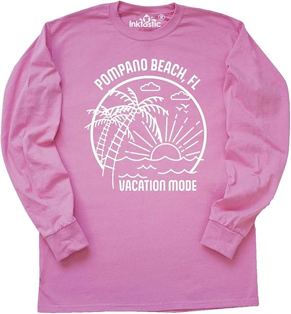inktastic Summer Vacation Mode Pompano Beach Florida Long