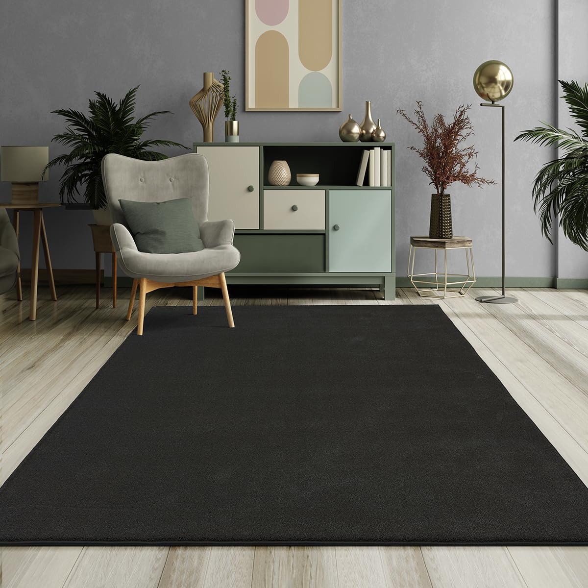 Mia´s Teppiche Emely Modern Soft Short Pile (17mm) Living Room Rug
